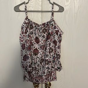 Breathless Off Shoulder Print Blouse